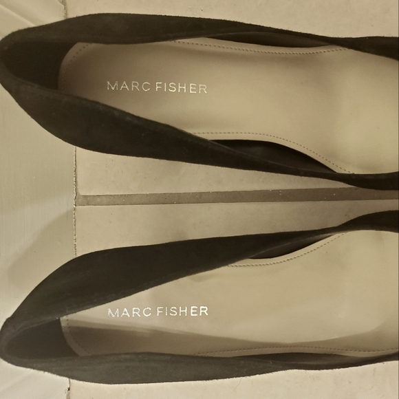 Marc Fisher Pointed Toe Black Heels - Picture 4 of 5